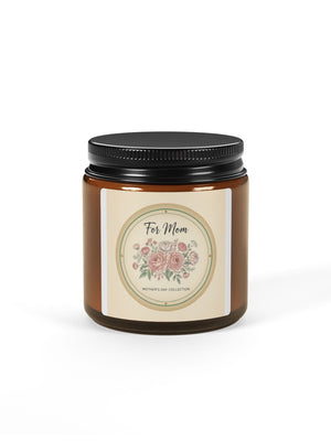 FOR MOM SOY CANDLE — Floral Amber Jar (Multiple Sizes)