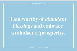 Wealth Mindset Affirmation Contents 108 Cards