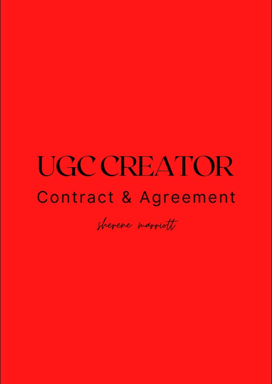 UGC CREATOR Contract & Agreement Letter Ebook