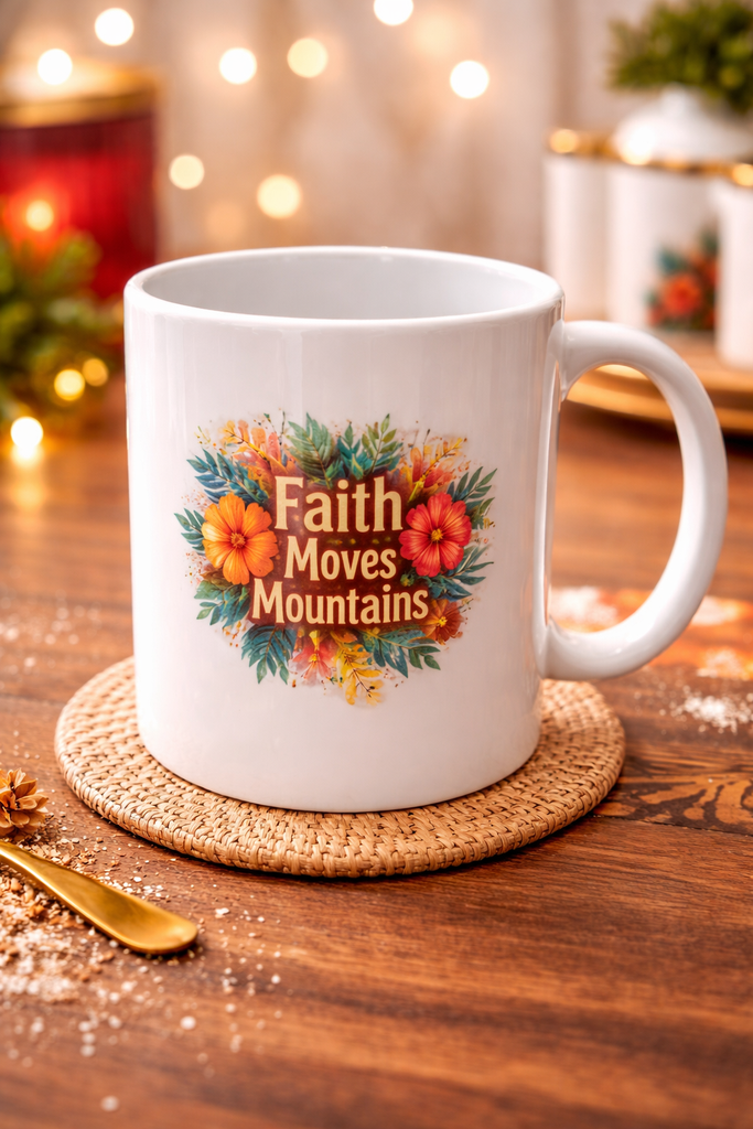 Faith Moves Mountains Mug